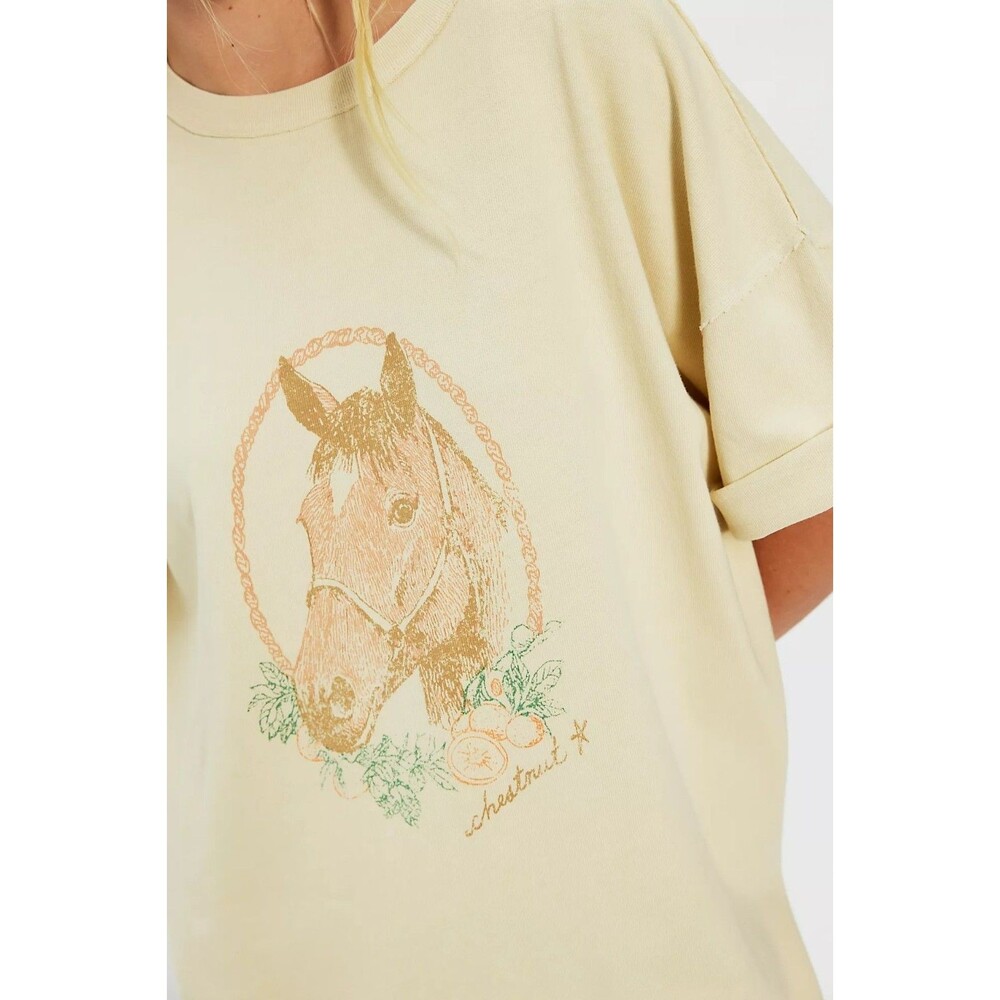Free People We The Free Farm Friends Tee Tunic Top Oversized Cotton M 290911 - Picture 4 of 10